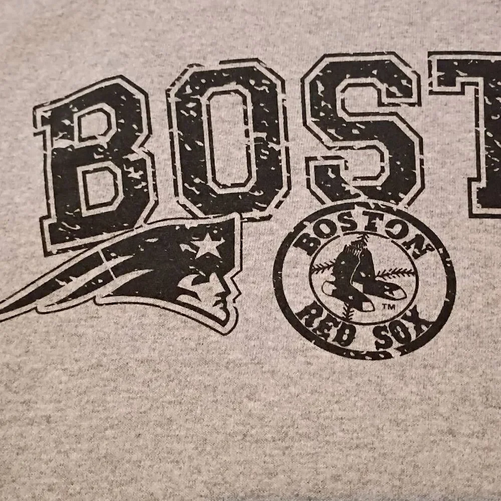 Boston Sports Dynasty Hoodie Men's XXL by United USA Grey Soft